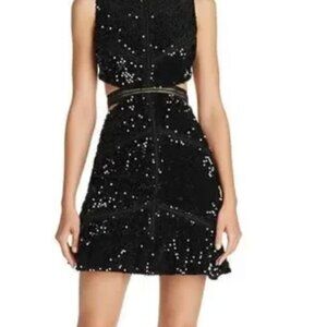 Olivaceous Women's Sequin Backless Cocktail Dress